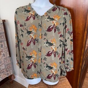 Well Worn Multicolor Floral Blouse
